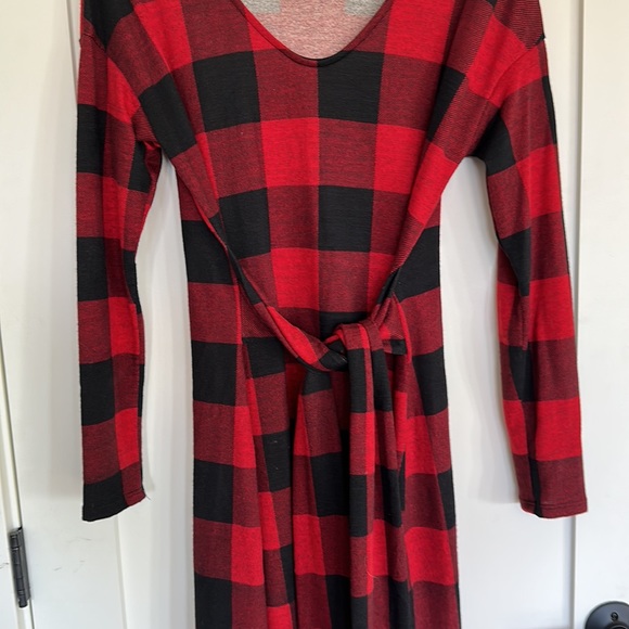 Buffalo check knit dress - Picture 3 of 5